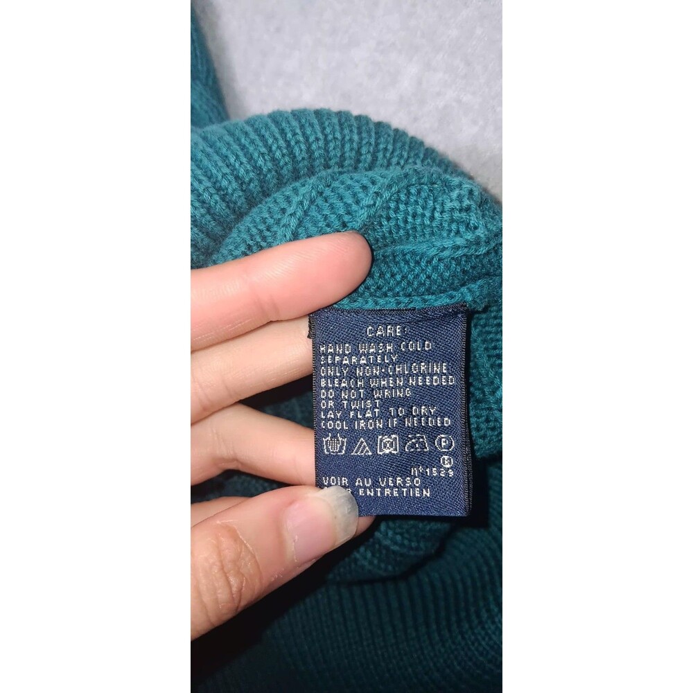 Ralph Lauren Sport Cable Knit Short Sleeve Turtleneck Sweater Womens Size Medium - Picture 10 of 11